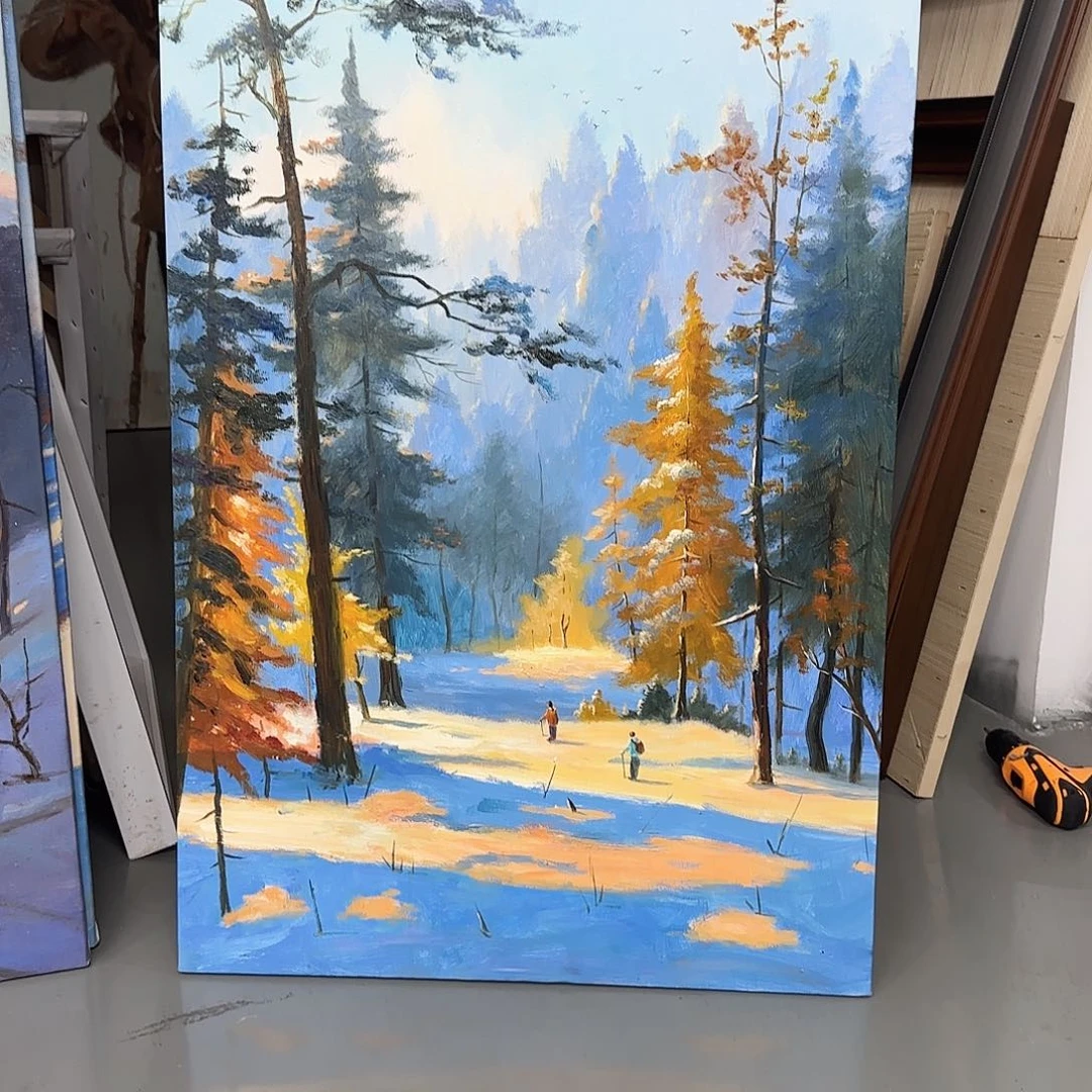 一***灯高端手绘艺术油画