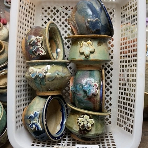 紫砂花盆693微瑕品口径5.5到6左右24一组