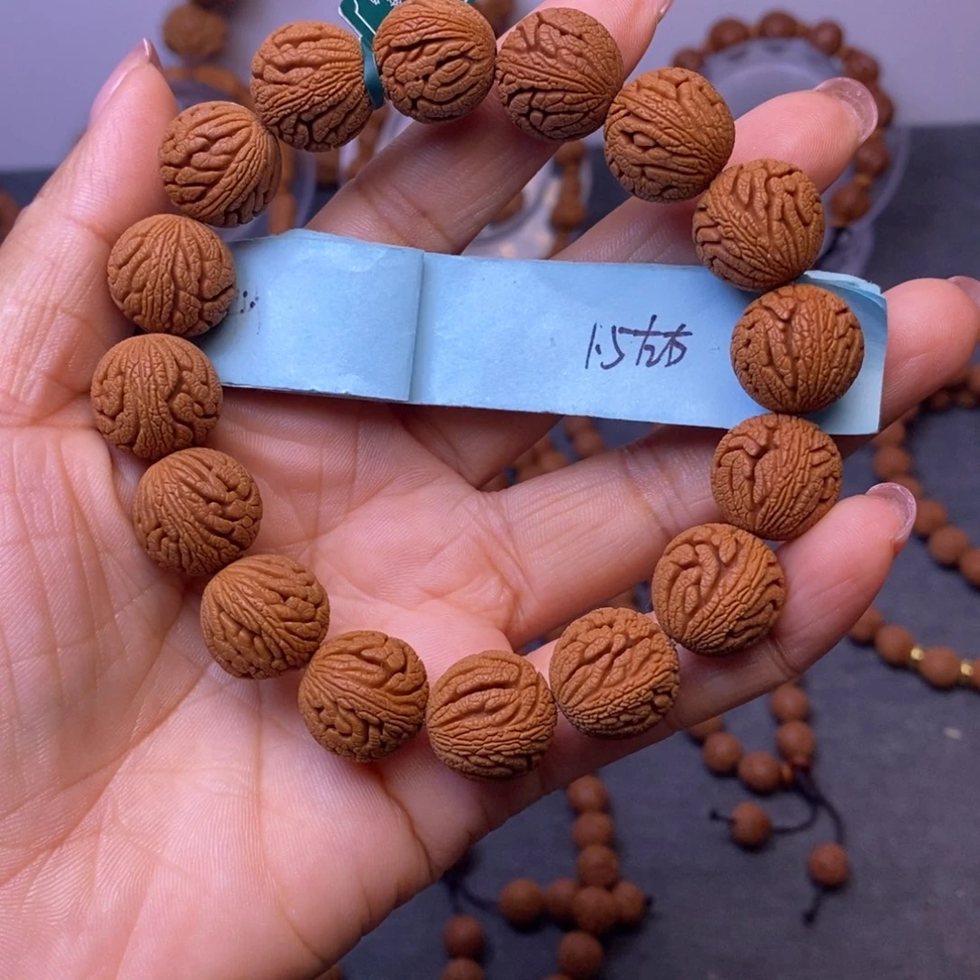 秦岭龙纹桃核16颗