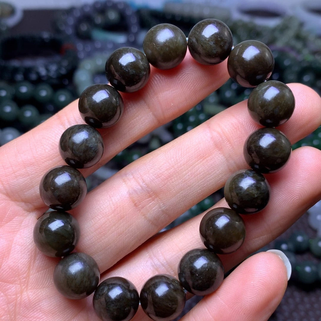 未镶嵌手串和田玉老红糖12