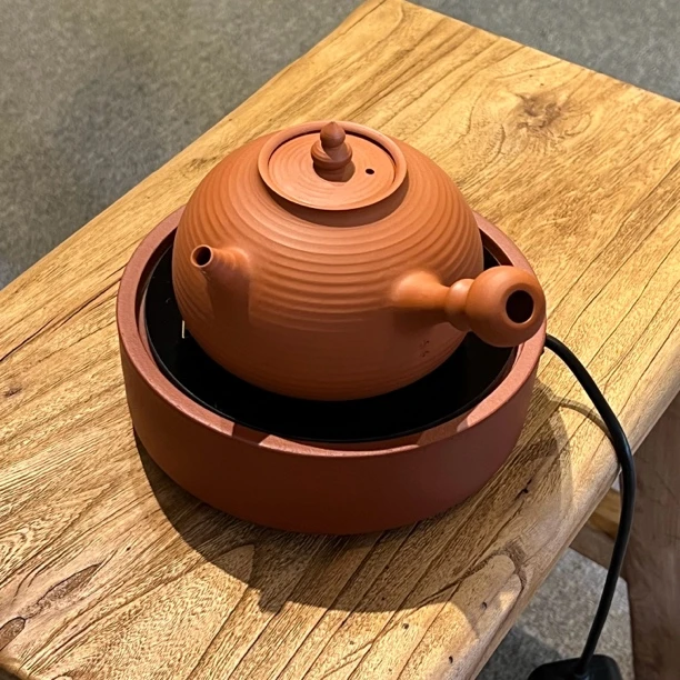 少冬富贵壶600cc家用中式电陶炉手拉砂铫壶红泥侧把烧水煮茶壶