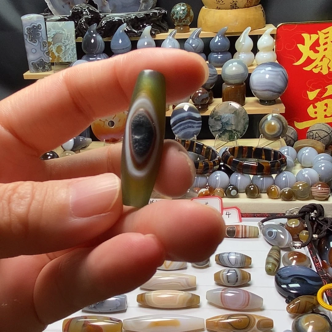 未镶嵌颈饰玛瑙/玉髓玛瑙仿古工艺珠