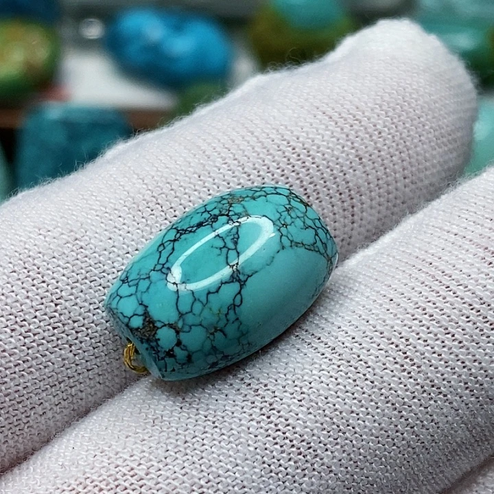 绿松石未镶嵌天然原矿 地大质检