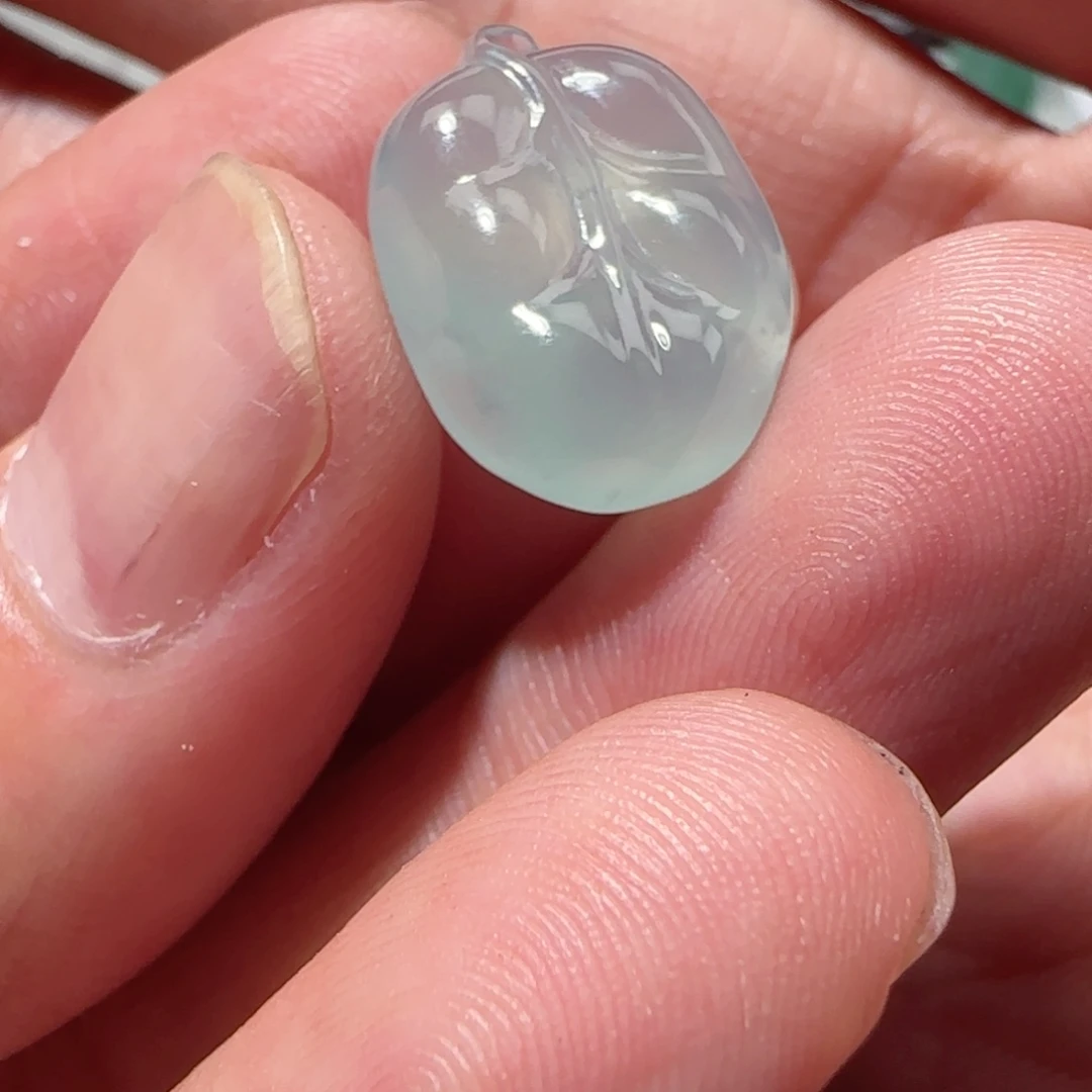 定制翡翠未镶嵌天然翡翠叶子