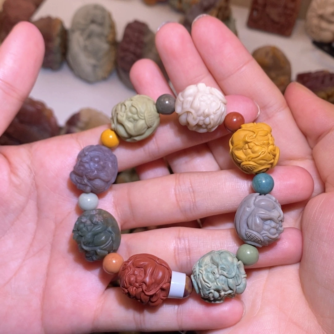 石英质玉（阿拉善玉）手串未镶嵌