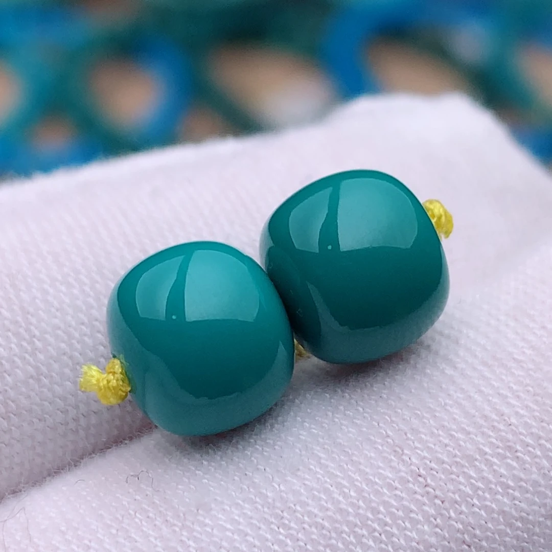 未镶嵌绿松石珠宝奇石8.8mm