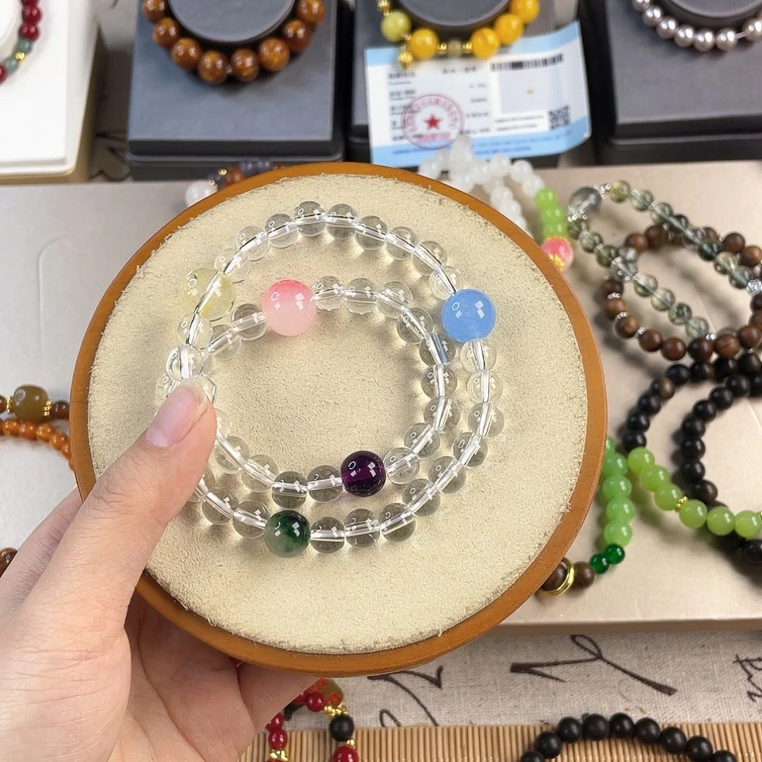 针钠钙石手饰银S925镀金镶嵌