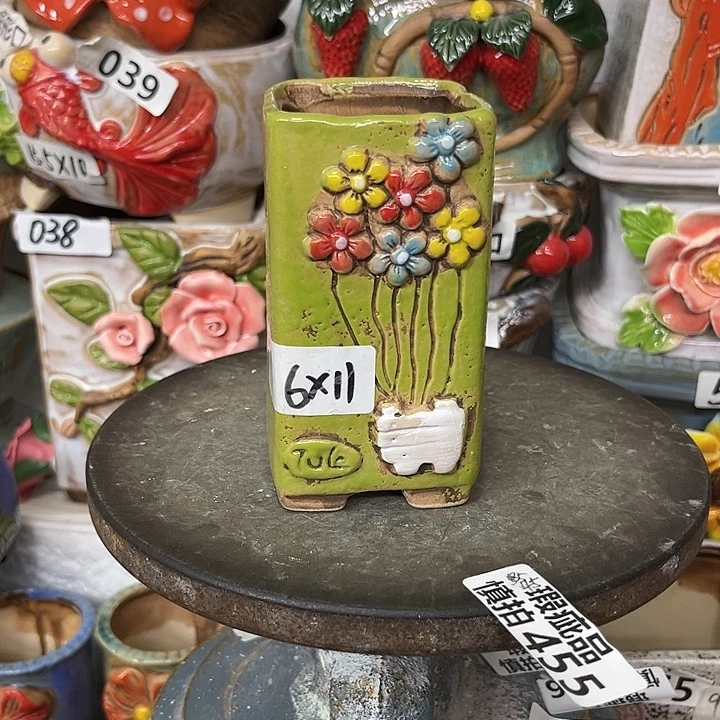 粗陶材质多肉花盆