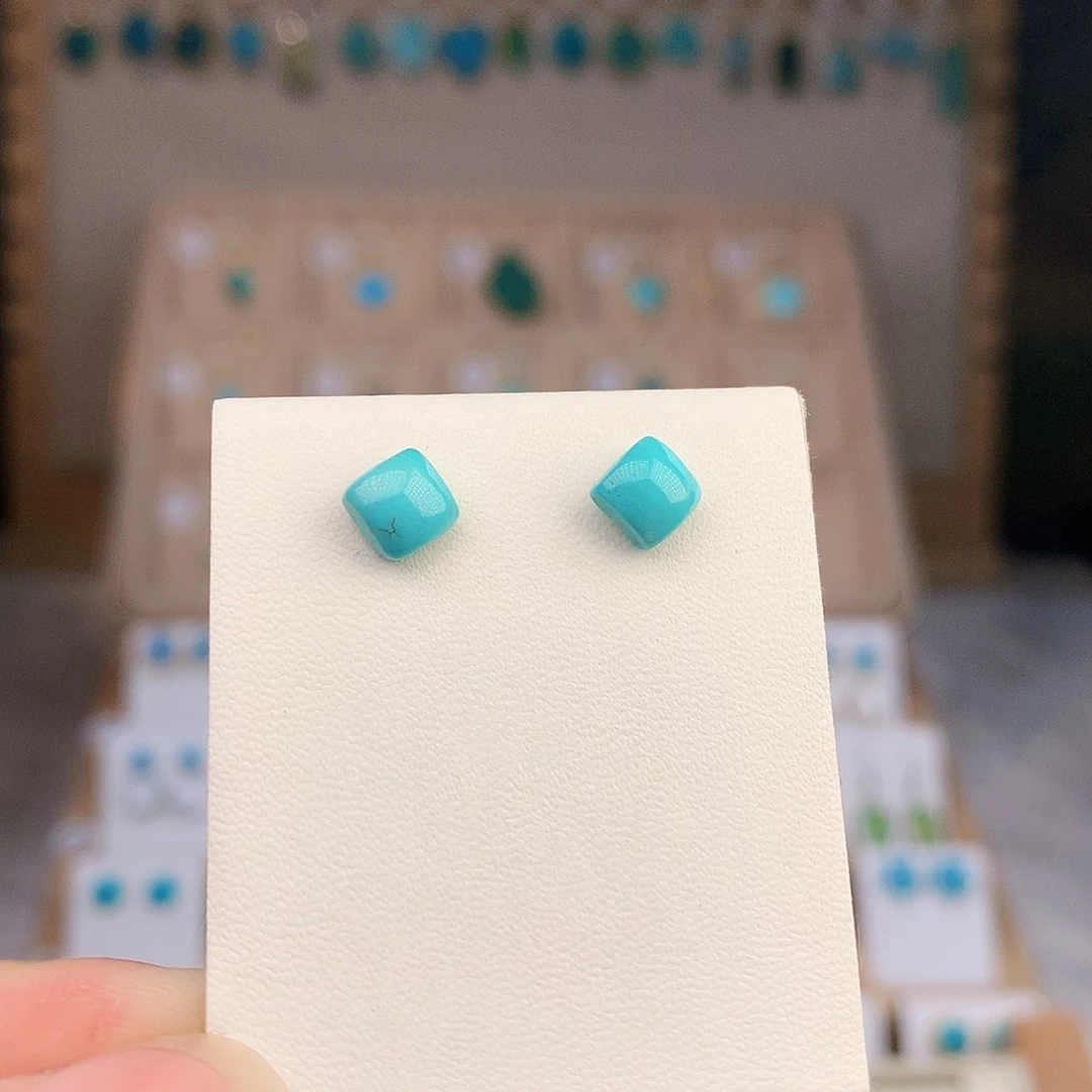 绿松石银S925镶嵌颈饰