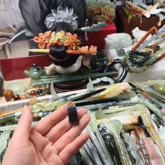 蛇纹石玉合金珠宝半成品