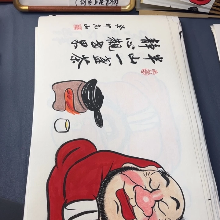 国画禅意画纯手绘作品