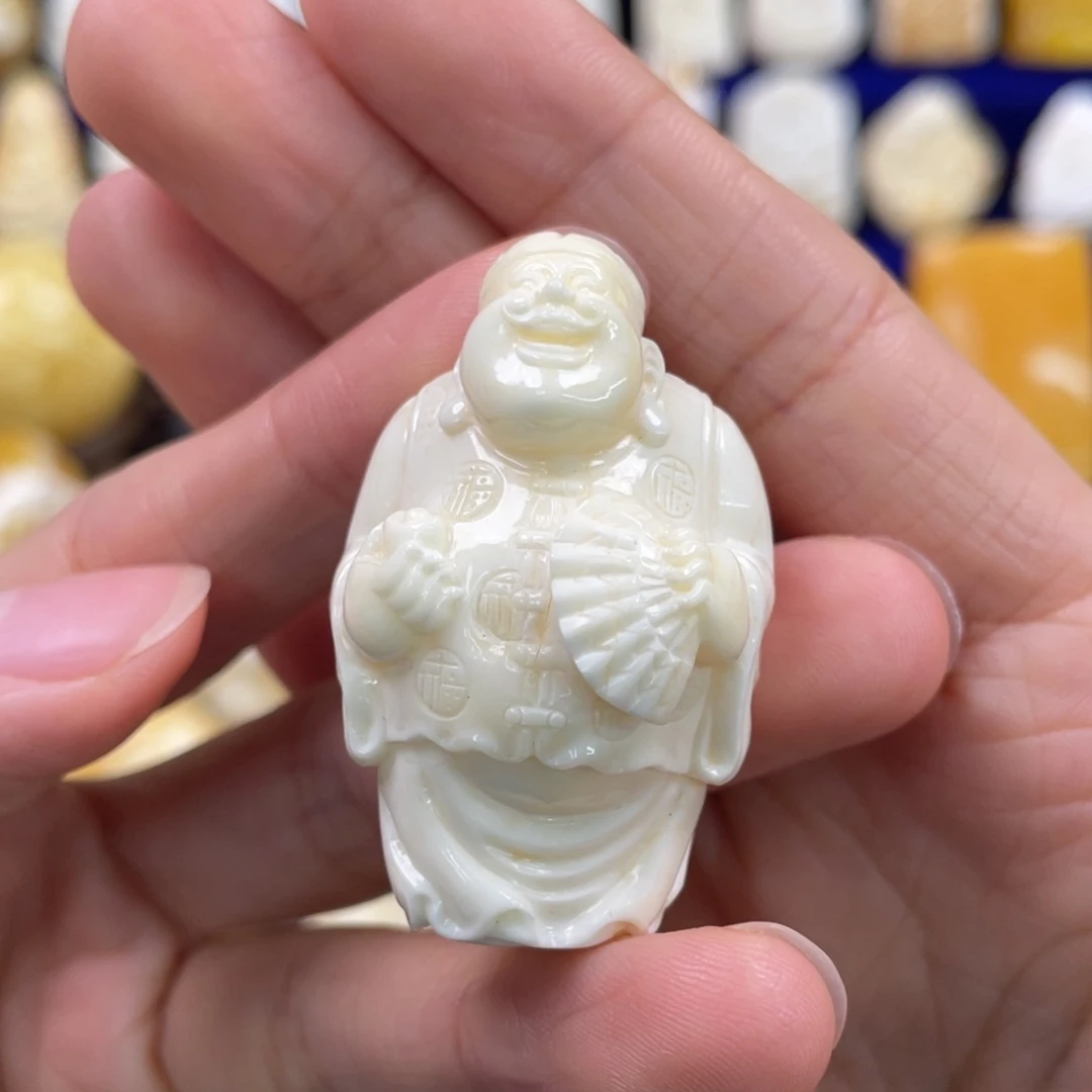 蜜蜡裸石未镶嵌琥珀蜜蜡雕刻件