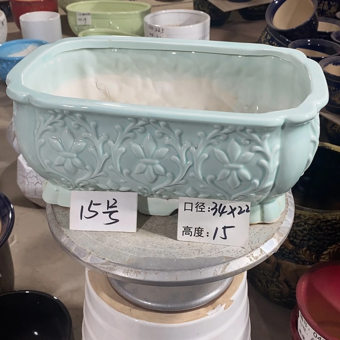 【闪购商品】陶瓷微瑕花盆-大大大大号长方盆-15号1个