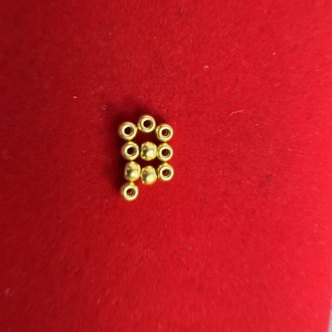 【星星 0.3 合50个   】 足金999 卡2 金珠   XJ 不含链