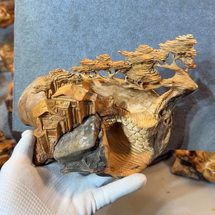 人**耳崖柏摆件手把件等