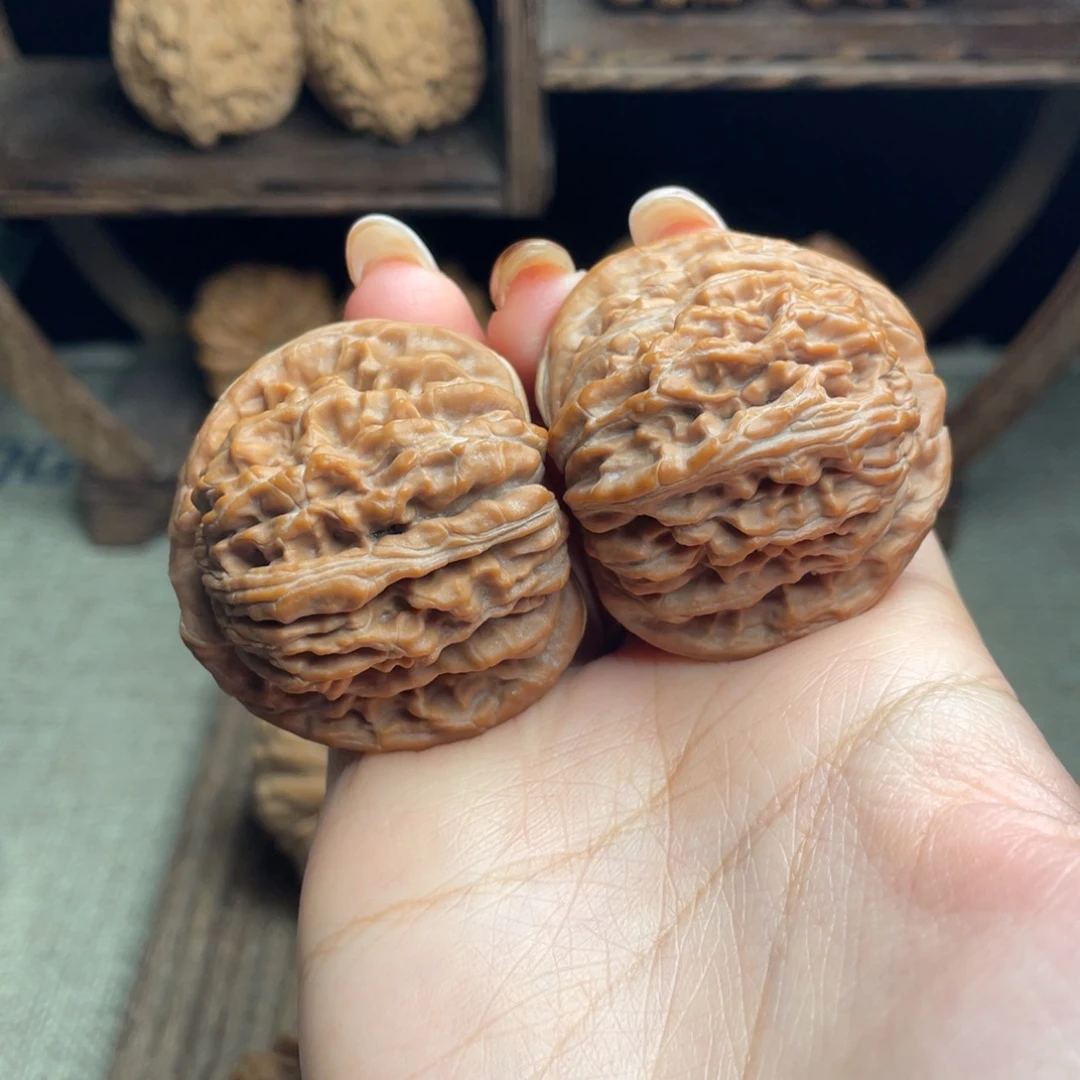 吊坠文玩核桃四座楼43 全品白茬精配克重足