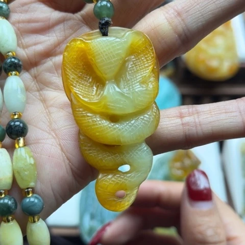 岫玉挂件未镶嵌挂件