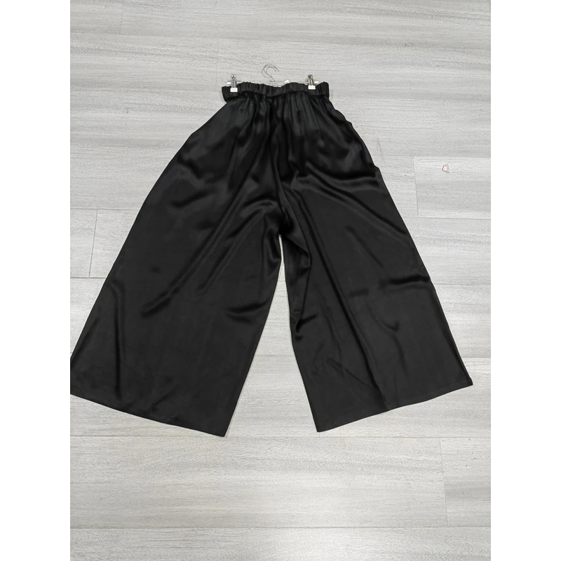 【乌啼月】景罗国风黑色宽松百搭裤子