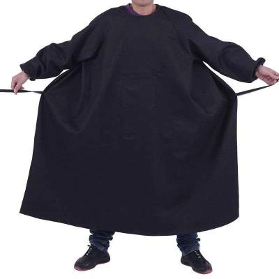 大人牛仔劳保罩衣工作服反穿围裙长袖加大耐磨焊工防污加厚倒褂