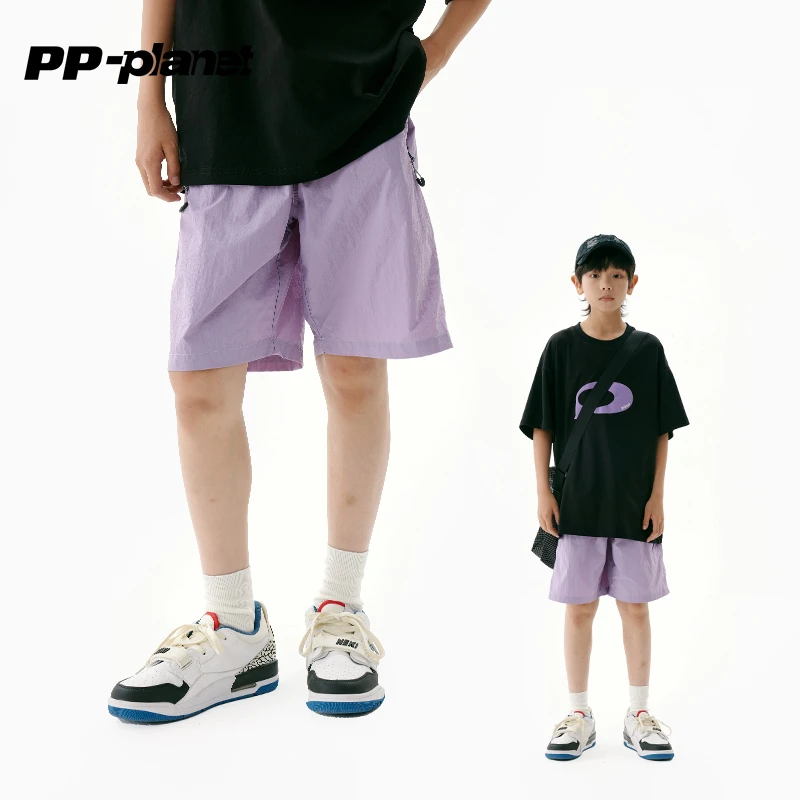 PP星球男童夏新款速干轻薄短裤男孩百搭中裤儿童休闲宽松五分裤