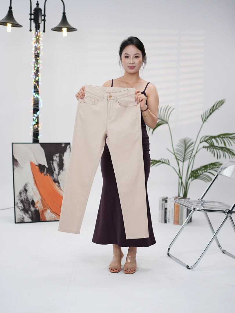 夏季新款牛仔裤男薄款男修身高档牛仔裤高端男士多色系时尚百搭款