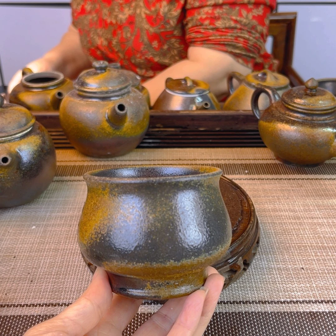 紫砂茶壶底槽清柴烧160cv