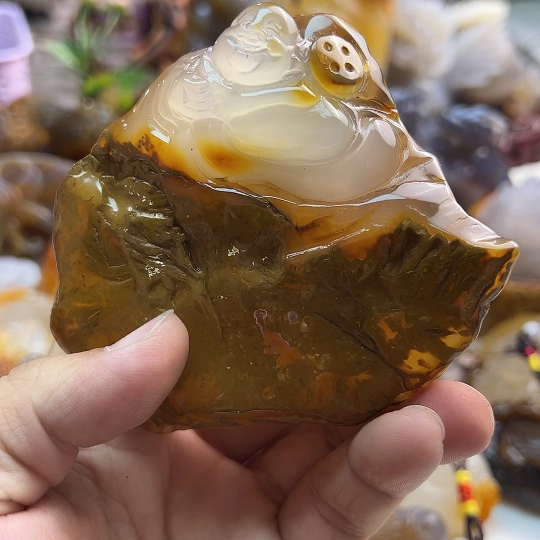 玛瑙/玉髓未镶嵌吊坠(不含链)