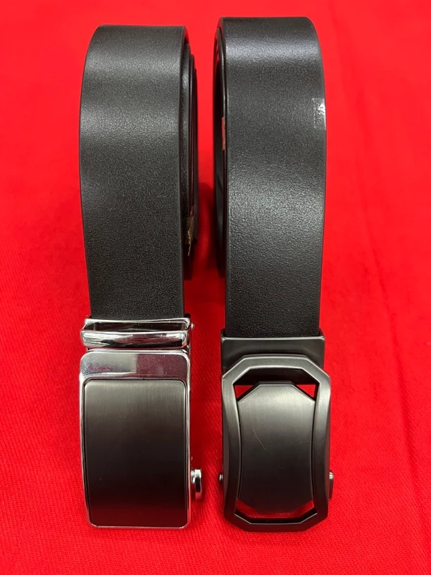 男式自动扣头层皮 皮带