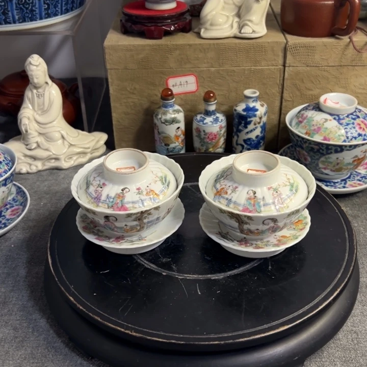 瓶粉彩瓷器粉彩瓷器