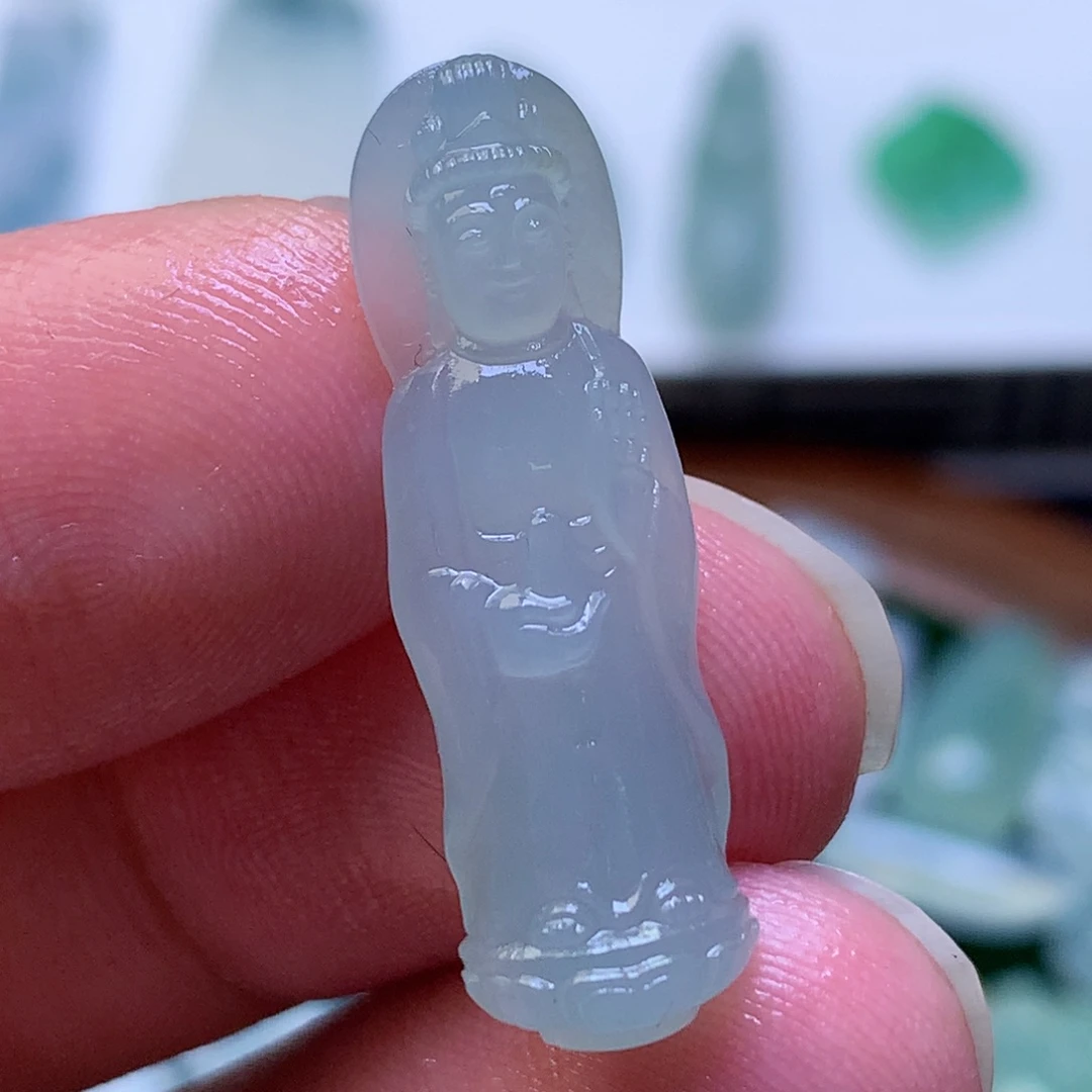 定制翡翠未镶嵌观音