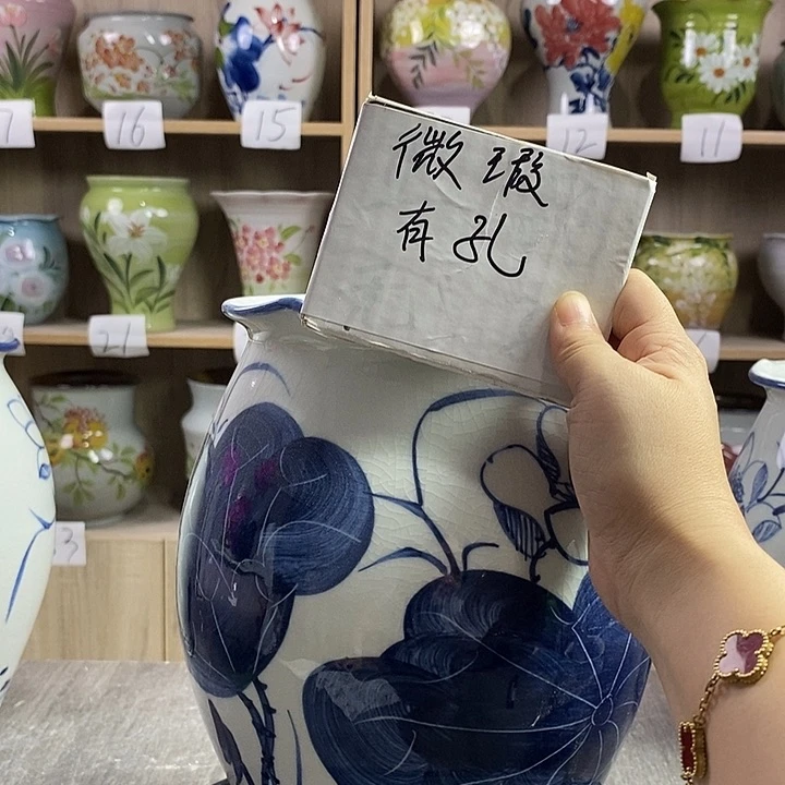 瓷片12xc景德镇陶瓷花盆