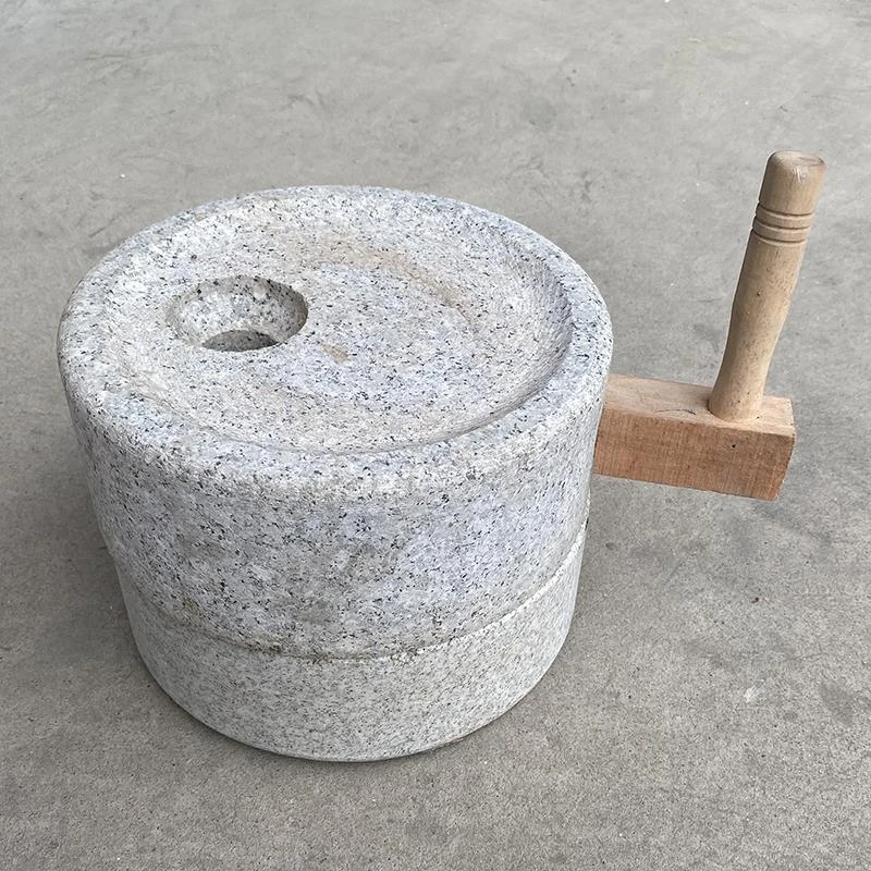 桶磨小石磨家用磨盘天然磨盘手推老式青石麻石手工石磨手推石磨