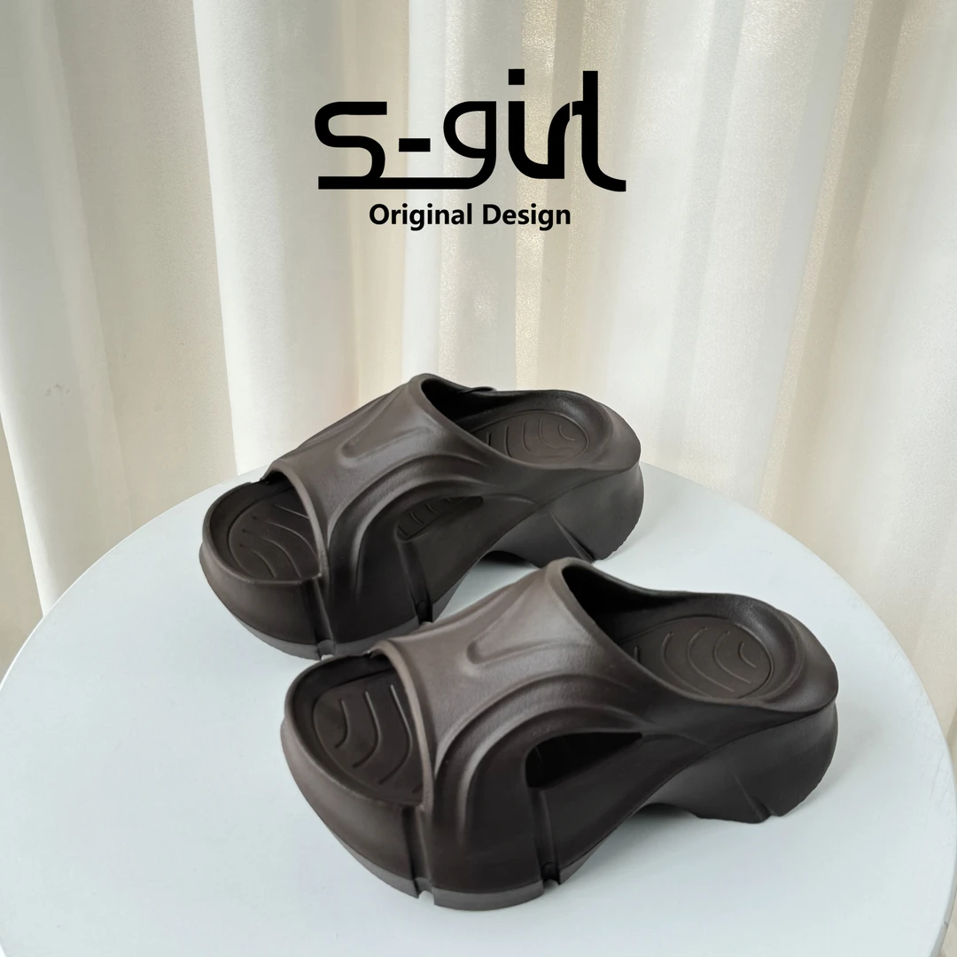 SGIRL TWTW沙滩鞋轻便舒适一字拖女2025夏外穿增高厚底运动凉鞋潮