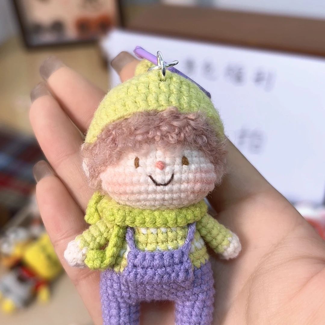 针织品手工钩织玩偶男孩