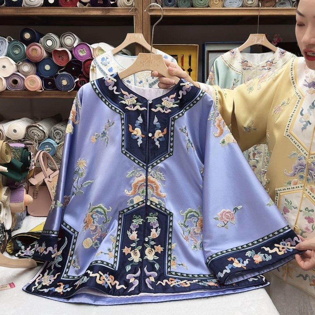 苏绣太太服4胸围116衣长64