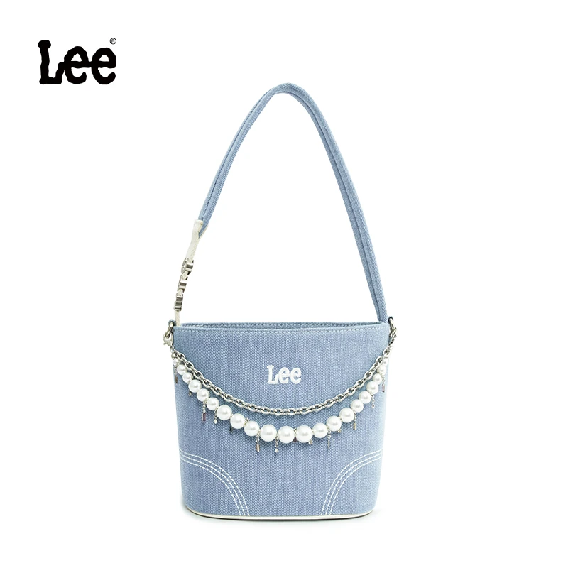 Lee摩登水洗丹宁手提牛仔包复古经典