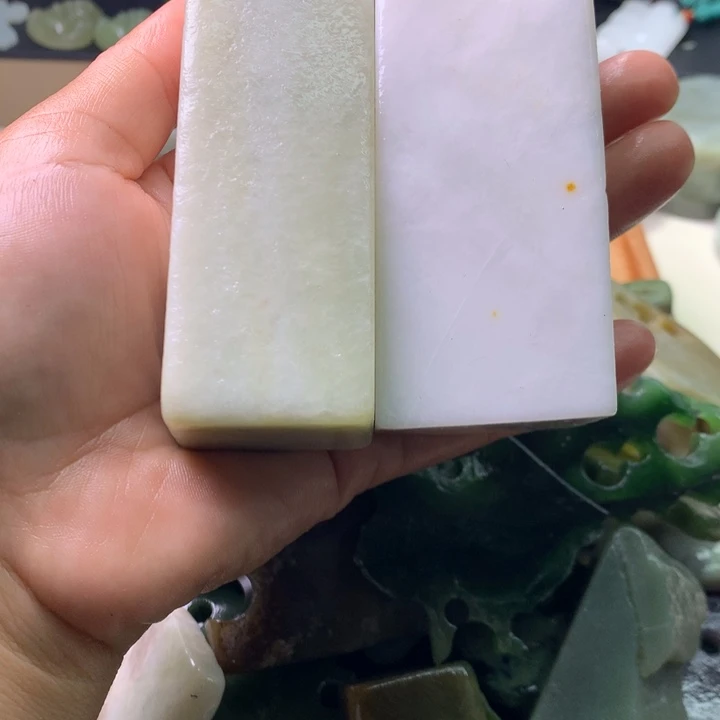 天***华未镶嵌和田玉（糖玉）珠宝半成品