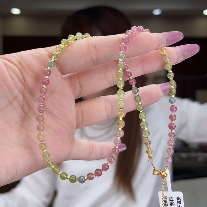 03492741/未镶嵌碧玺碧玺项链多样性发货