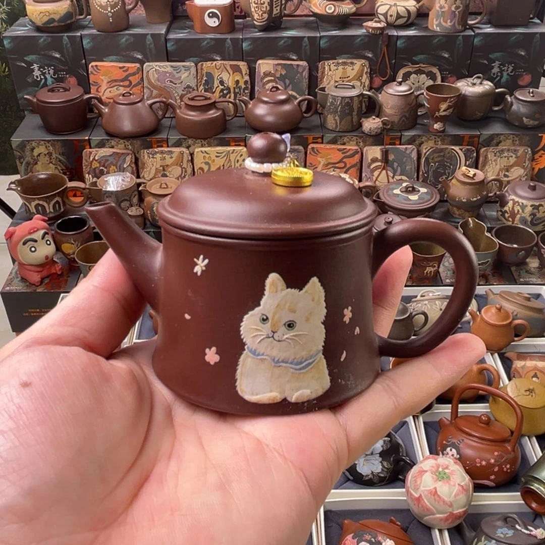 茶壶紫砂100cc原矿精工半手