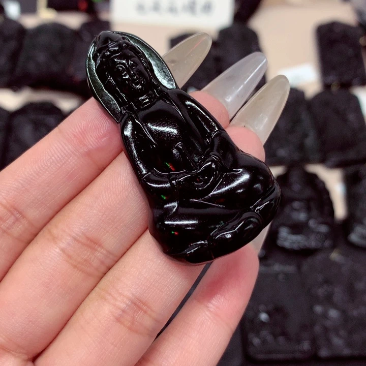 天然a货钢琴黑挂件
