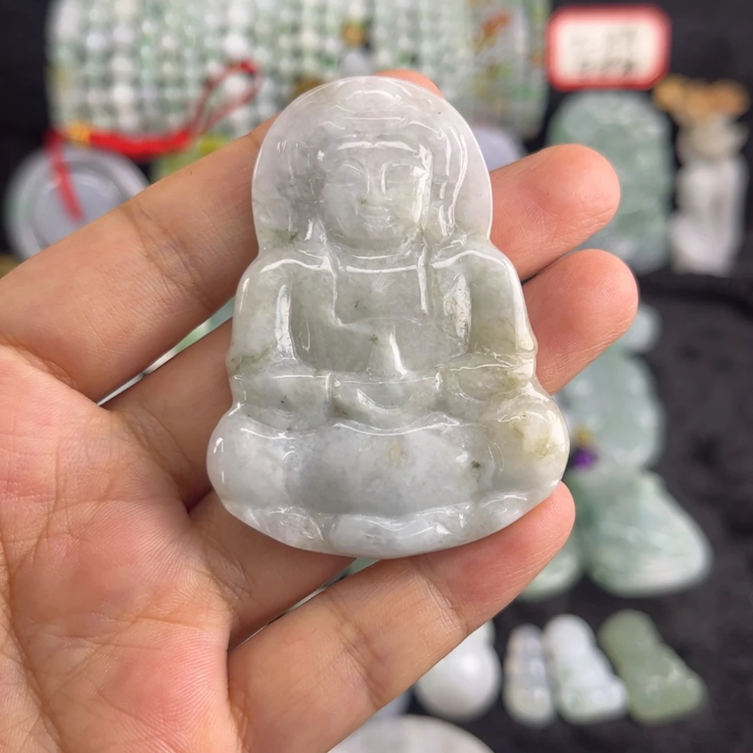 翡翠未镶嵌吊坠(不含链)瑕疵
