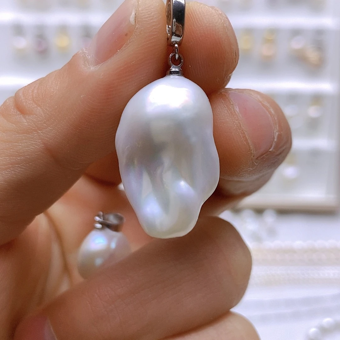 淡水珍珠颈饰银S925镶嵌