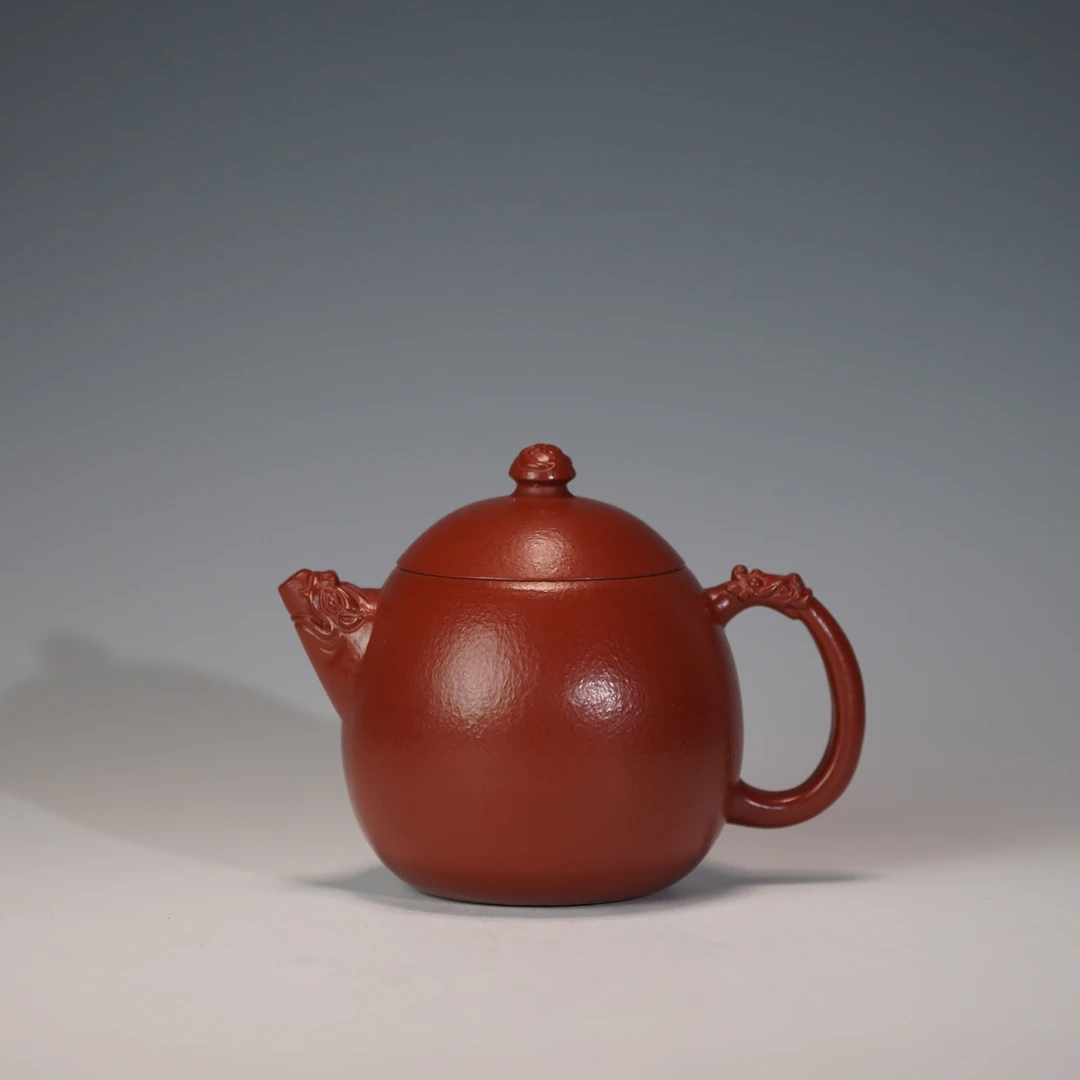 lot.20808 范双元 大红袍龙形龙蛋壶 210cc