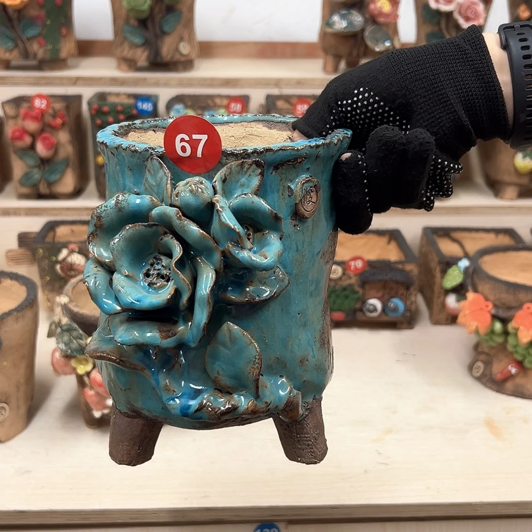 榴***s花盆紫砂67号内口12×10外高18.5