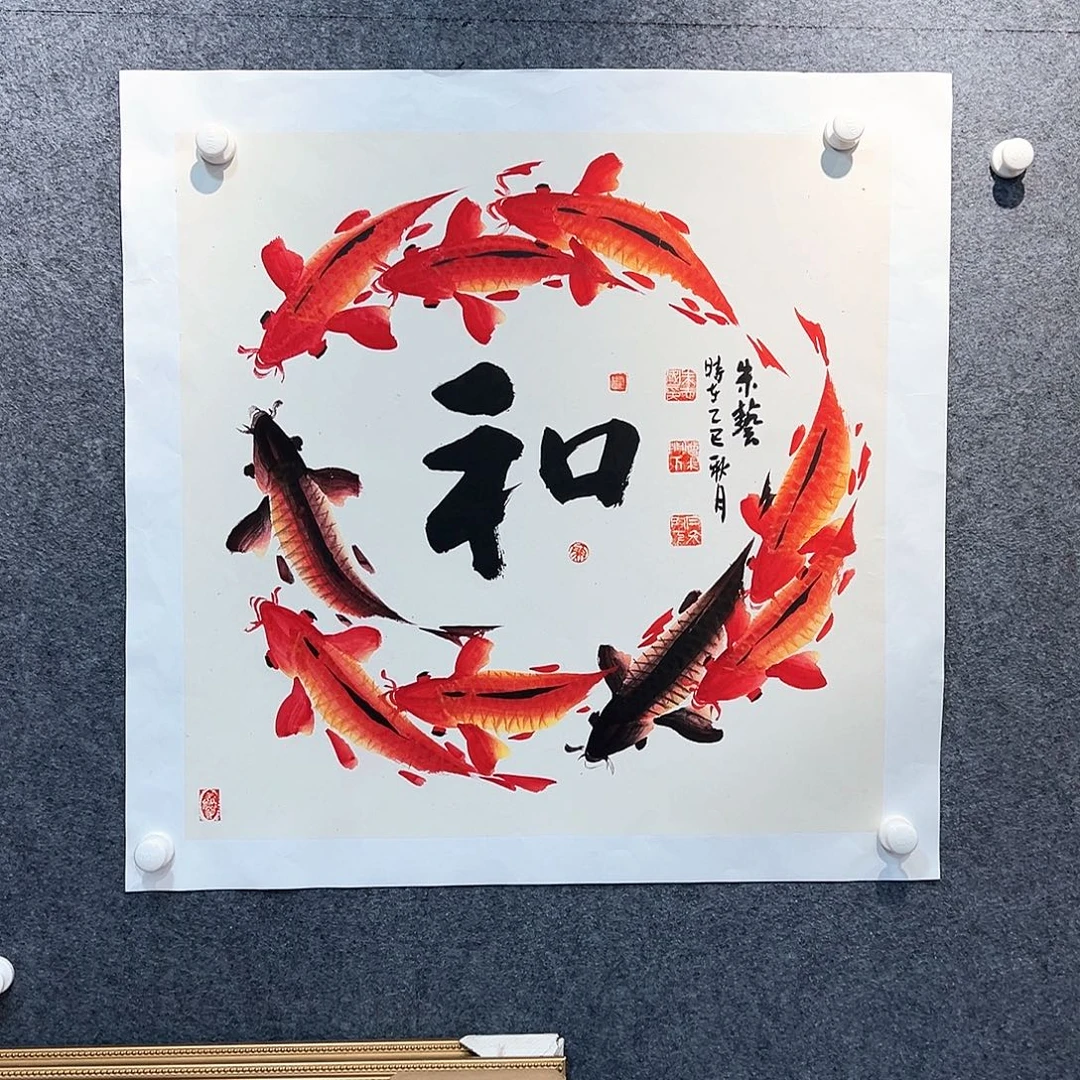 国画纯手绘系列画心