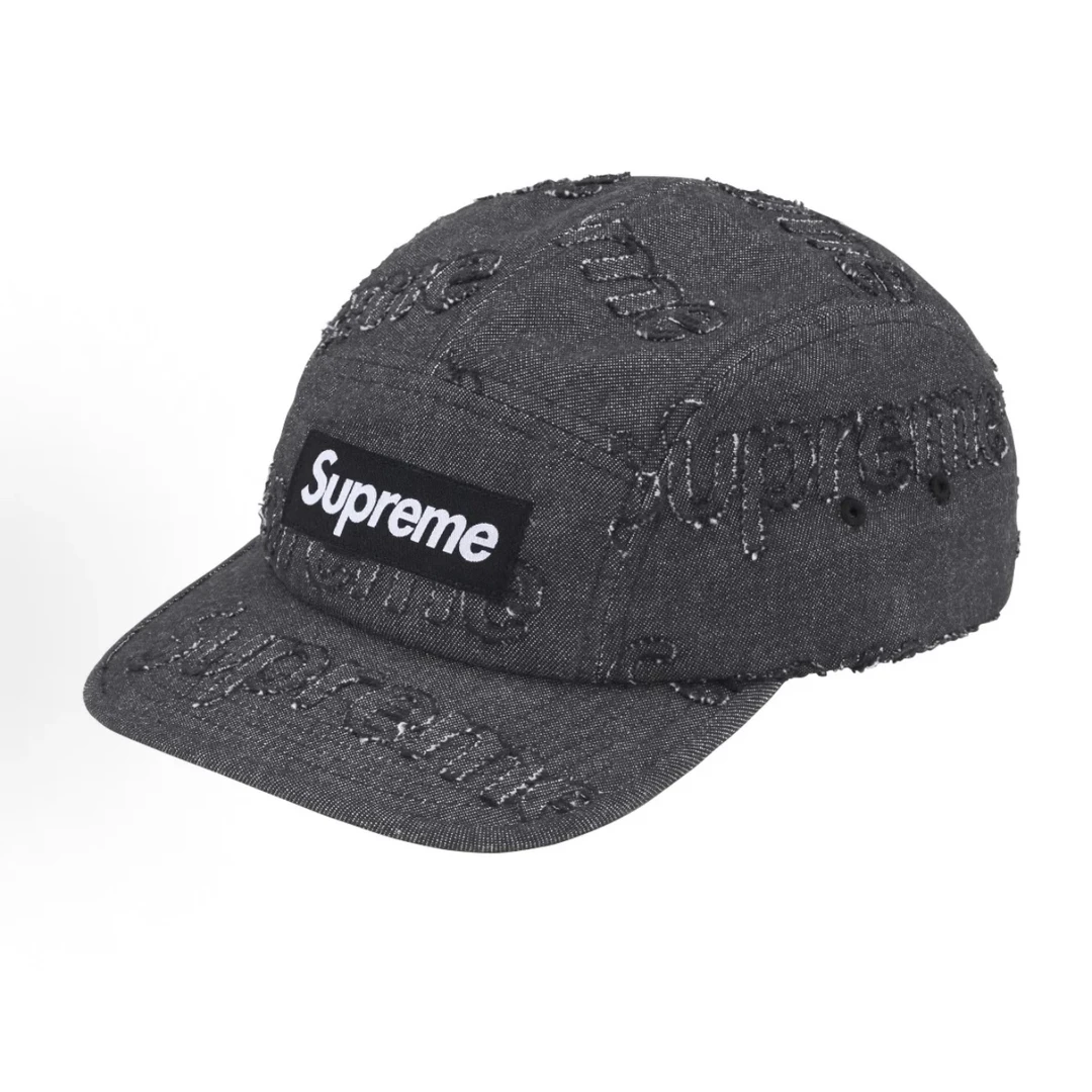Supreme FW24 WEEK 9 Lasered Denim Camp Cap 棉 棒球帽