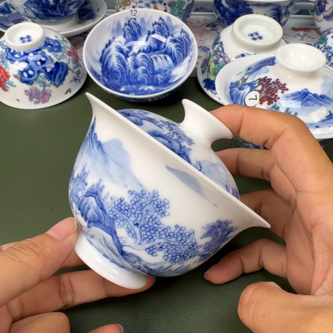 景德镇纯手工纯手绘茶具木木76