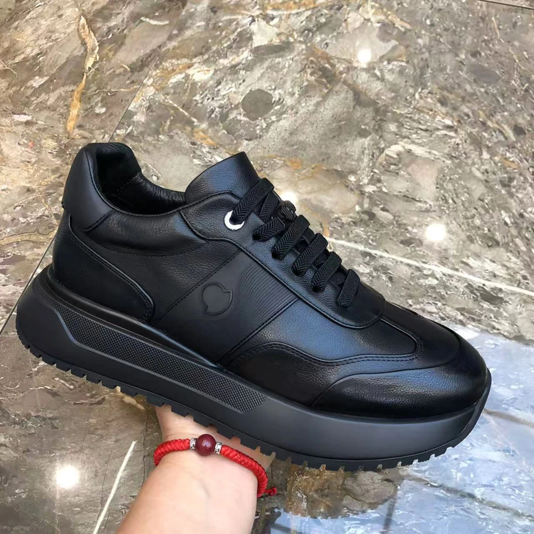 潮流秋冬新款真皮厚底商务休闲男士皮鞋百搭透气舒适轻便男鞋1309