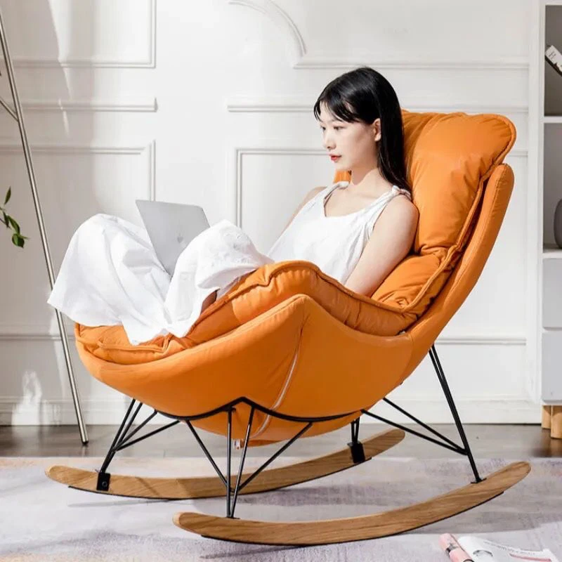 龙虾摇摇北欧懒人网红沙发客厅休闲躺椅成人摇椅阳台单人午睡逍遥