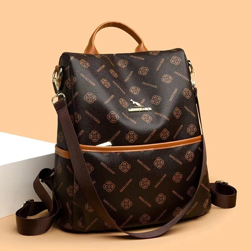 【长30cm宽15cm高31cm】百搭大容量双肩背包2063